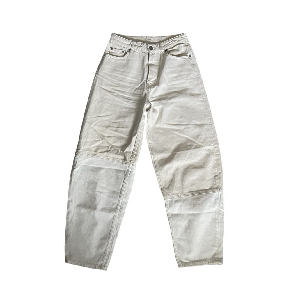 GANNI CUTLINE ECRU STARY JEANS - VANILLA ICE 25